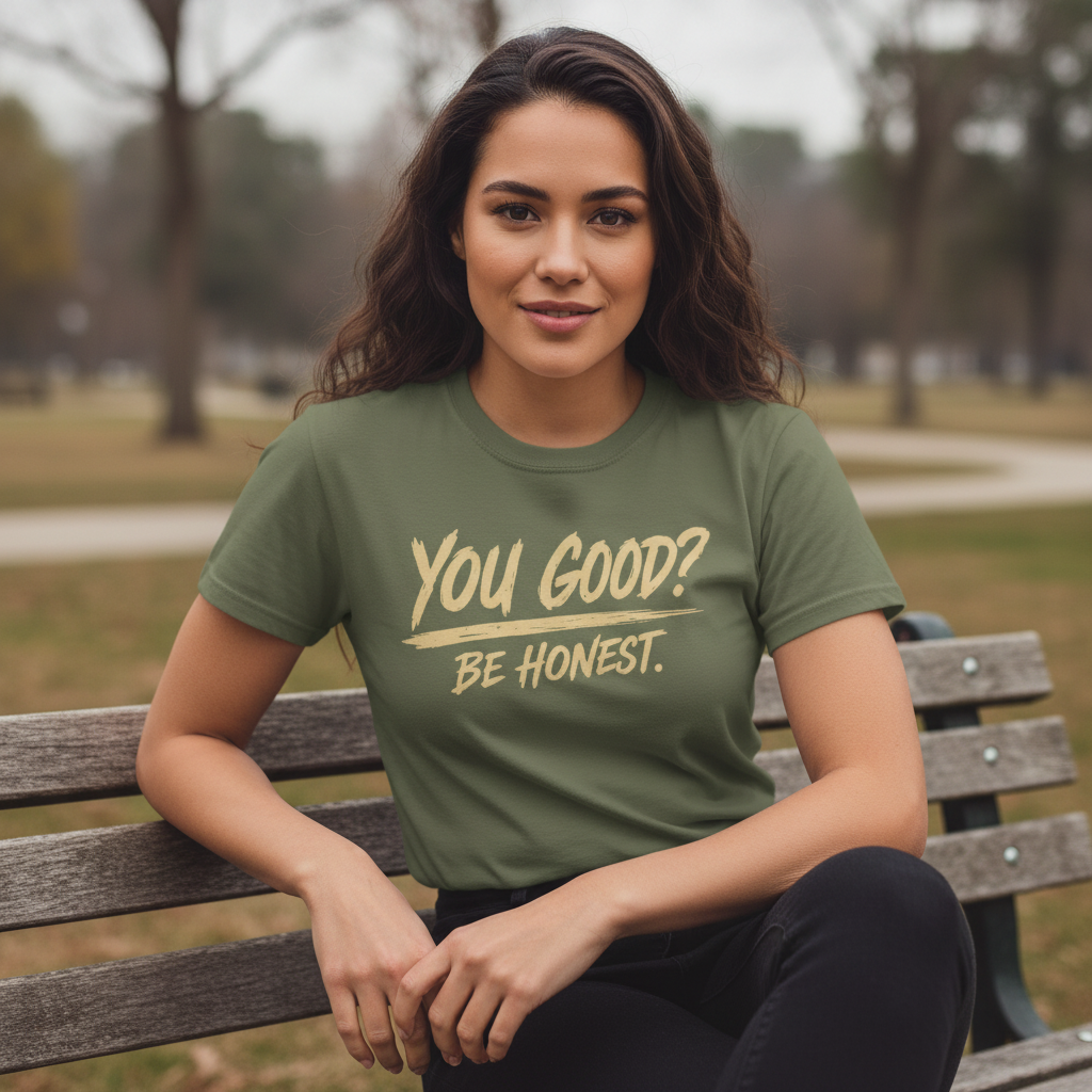 You Good? Be Honest. Tee — The Weight Collection | SEEN.